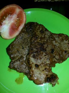A picture of Beef with BBQ sauce.