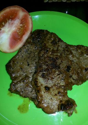 A picture of Beef with BBQ sauce.