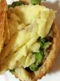 Chunky Aussie Steak Pies with Mash and smashed Peas