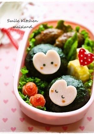 A picture of Valentine's Day Heart Charaben.
