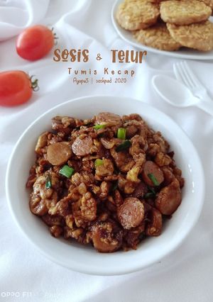 Foto resep Sosis & Telur Masak Kecap