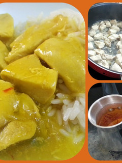 A picture of Chicken with Ginger and Saffron.