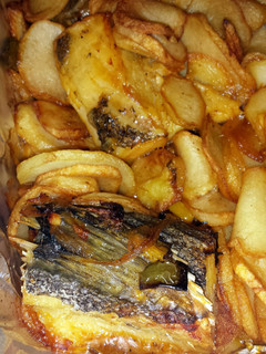 A picture of Roasted Cod & Potatoes in Olive Oil.