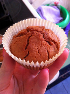 A picture of Strawberry-orange Sugarfree Muffins.