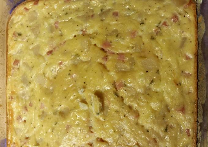 Steps to Prepare Speedy Ham & Cheese Bake