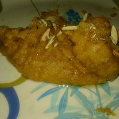A picture of Grams Flour Desert ( Besan ka halwa).