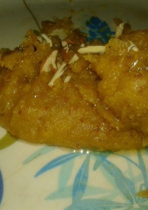 A picture of Grams Flour Desert ( Besan ka halwa).