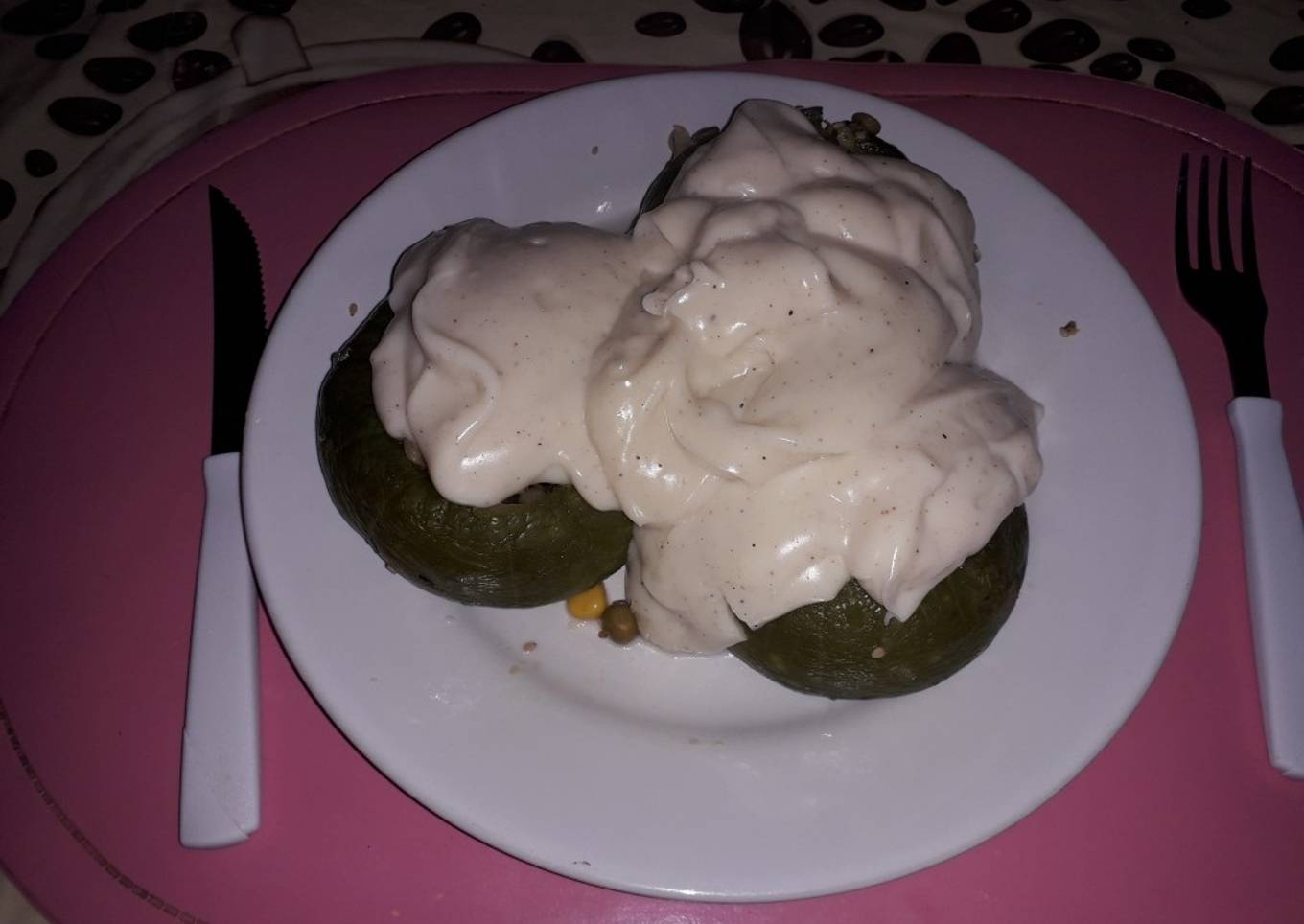 Zapallitos rellenos sin carne