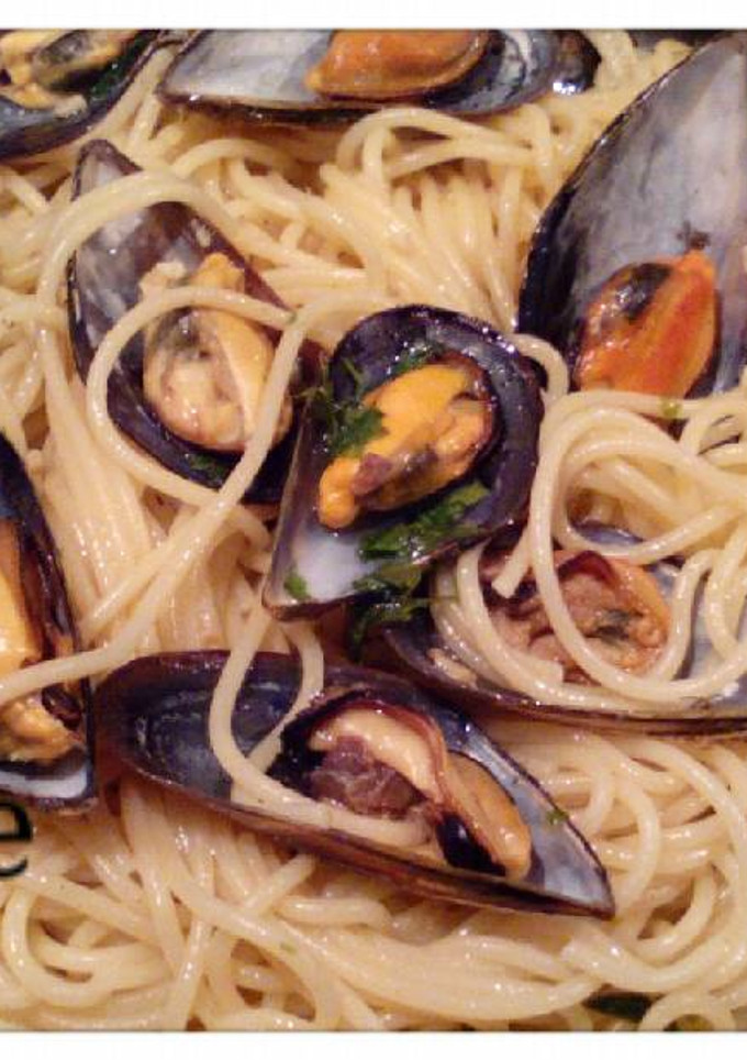 Una foto de Mejillones con pasta