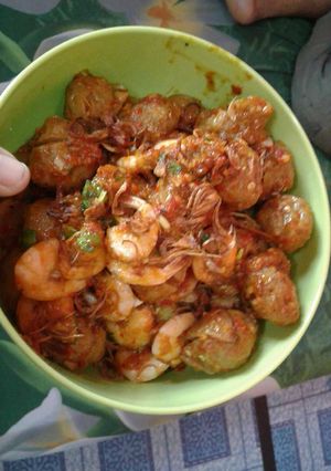 Foto resep Balado udang bakso bengor