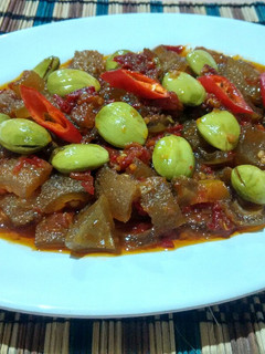 Foto resep 🍁 Kikil Petai Balado 🍁