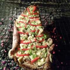 Una foto de Matambre de cerdo a la fugazzeta