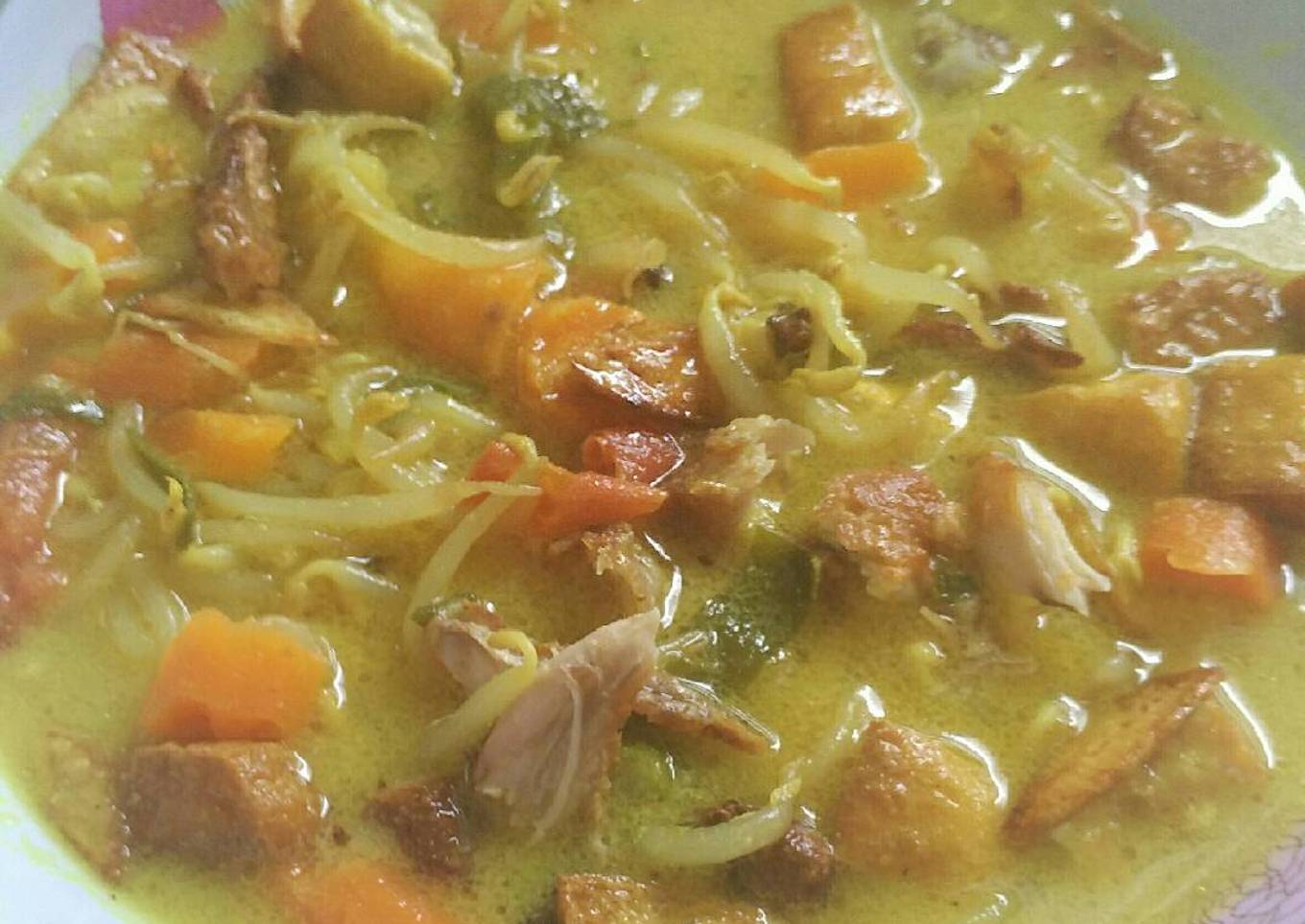 Soto ayam simple dan no mecin