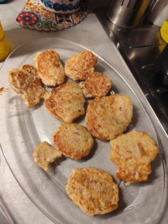 Una foto de Tortitas de patata, cebolla y arroz