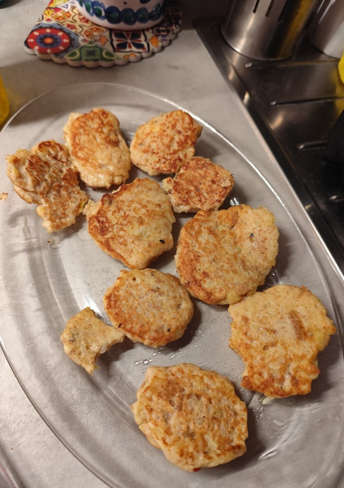 Una foto de Tortitas de patata, cebolla y arroz