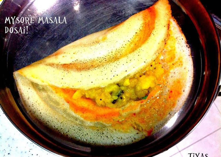 Simple Way to Make Favorite Mysore masala dosa