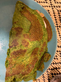Una foto de Crepe de espinacas