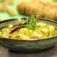A picture of Hariyali Soya Paneer.