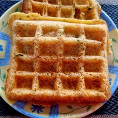 A picture of Savoury waffles.