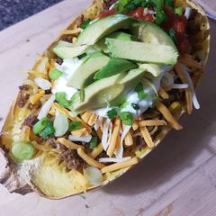 A picture of Tex -Mex Spaghetti Squash!!.