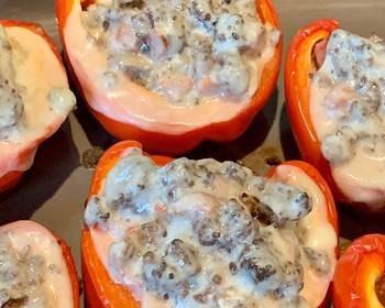 Popular Cuisine Ground beef stuffed peppers Delicious Perfect