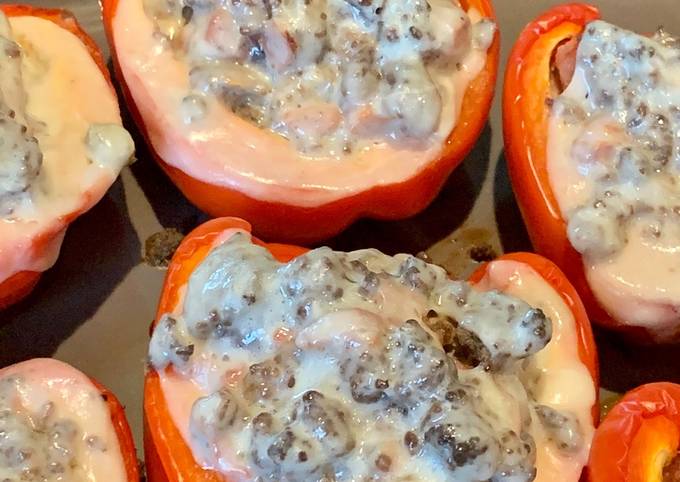 How to Prepare Speedy Ground beef stuffed peppers