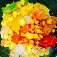 Healthy corn salad A picture of Healthy corn salad.