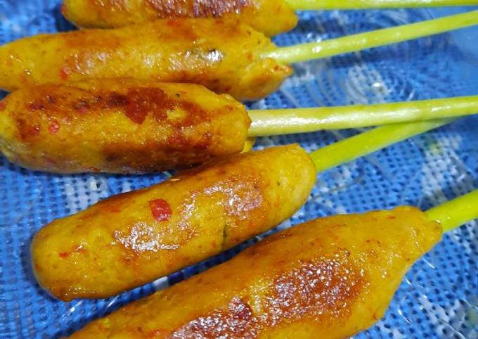 Langkah Mudah untuk Menyiapkan Sate Lilit bumbu Bashe Gede Anti Gagal