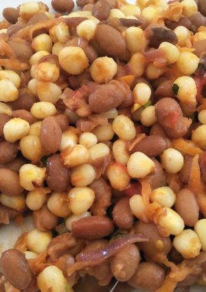A picture of Fried githeri.