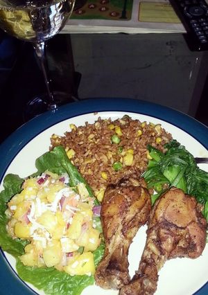 A picture of pineapple salad.