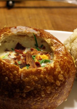 A picture of Loaded Potato Soup.