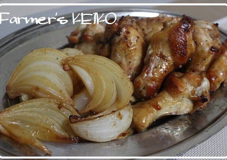 Any-night-of-the-week Oven Baked Drumettes and Onions