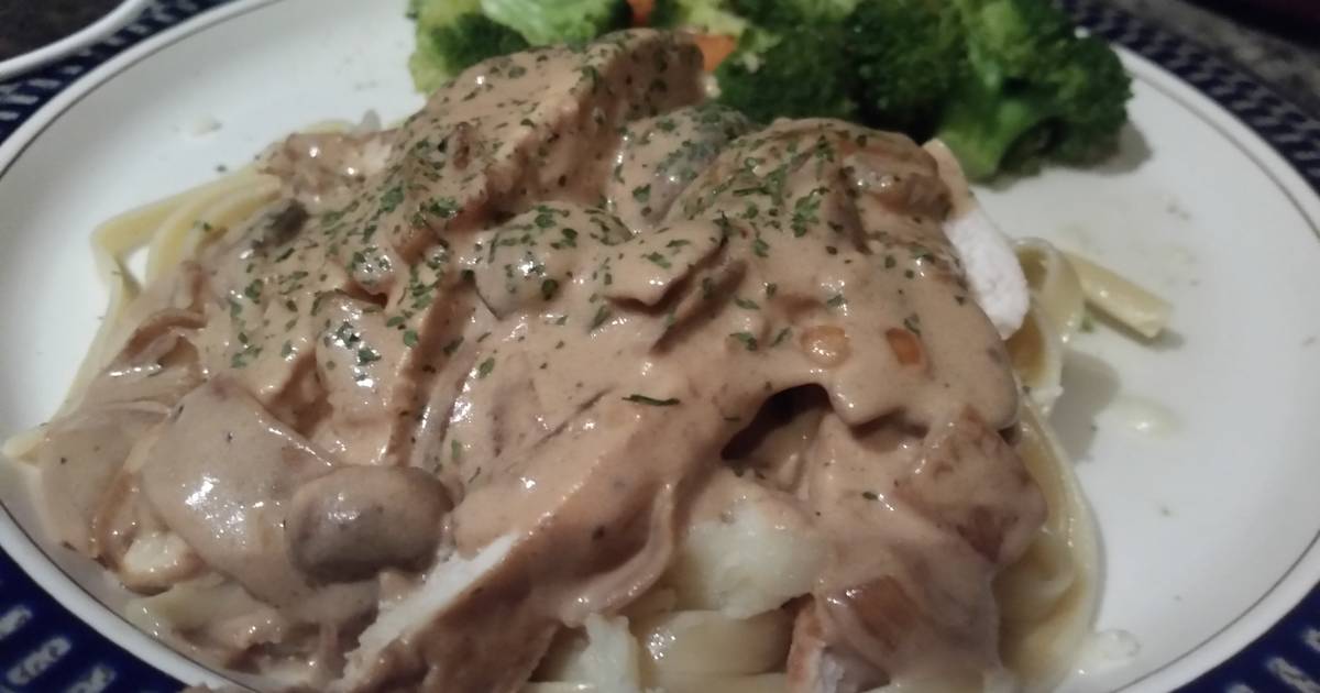 Brandy cream chicken Alfredo pasta Recipe by sam.aceituno - Cookpad