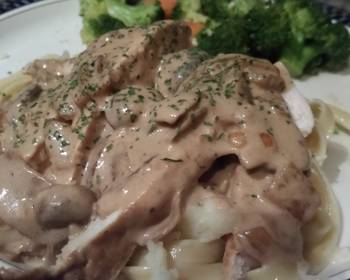 Update, Cooking Recipe Brandy cream chicken Alfredo pasta Savory Delicious