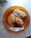 Pollo ensalsado a la crema