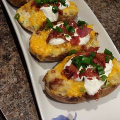 A picture of ULTIMATE 2WICE Baked Potato!.