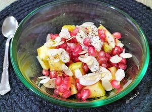 Foto principal de Manzana con granada y mermelada de calabaza, canela y clavo
