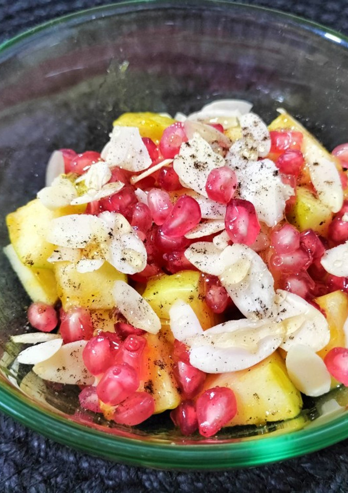 Una foto de Manzana con granada y mermelada de calabaza, canela y clavo
