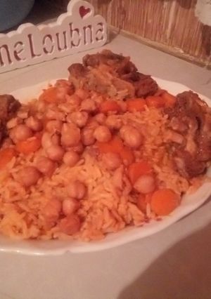 صورة لوصفة أرز باللحم