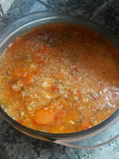Una foto de Estofado de verduras y quinoa