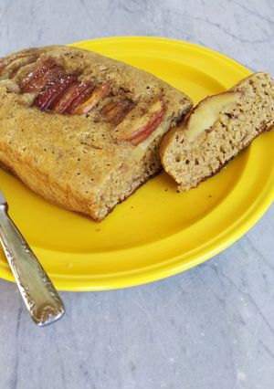 Una foto de Budín integral de manzana y banana