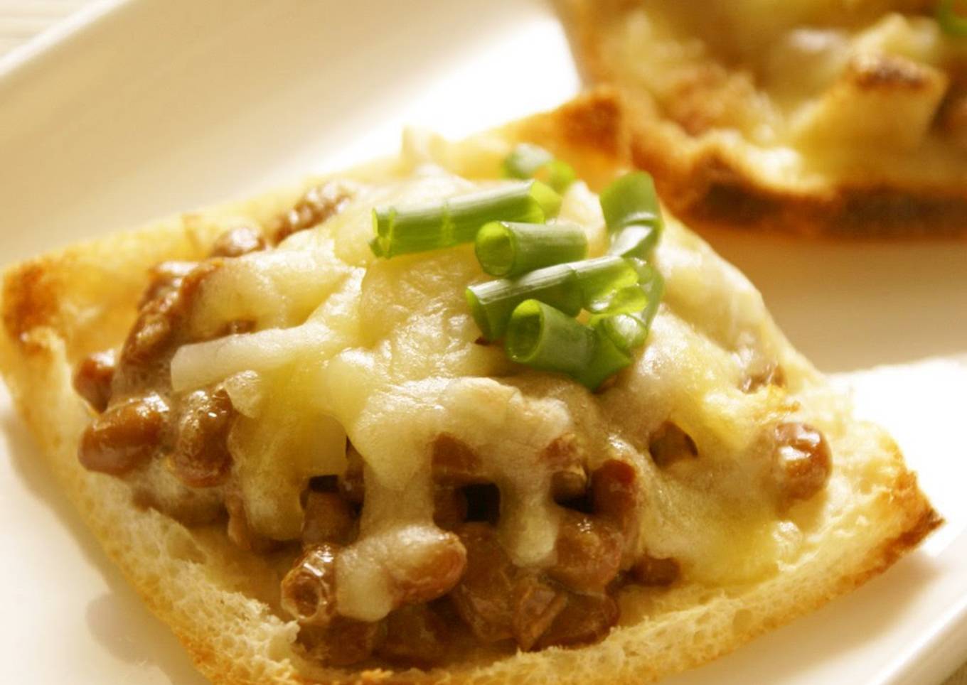 Natto & Aburaage Pizza Bites