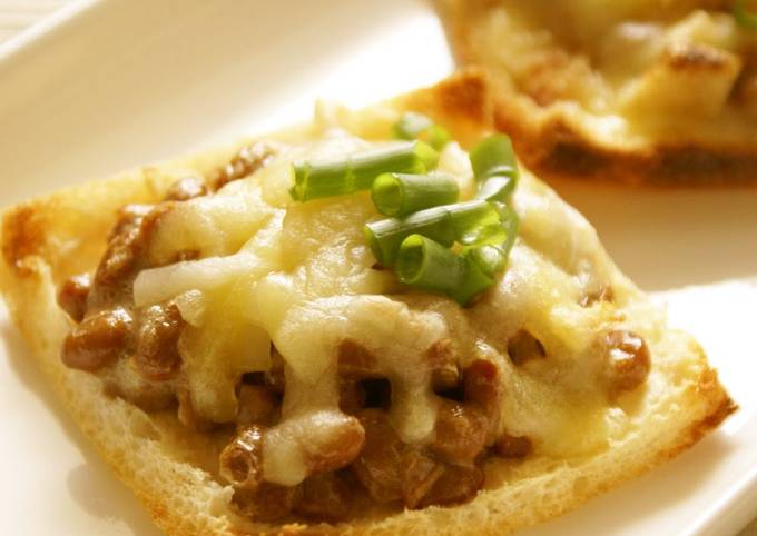 Natto & Aburaage Pizza Bites Recipe