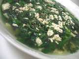 chrysanthemum greens soup