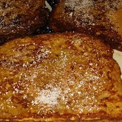 A picture of French Toast with Honey - Lactose free/Treenut Allergy safe.