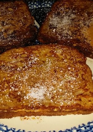 A picture of French Toast with Honey - Lactose free/Treenut Allergy safe.