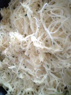 A picture of Hj's Spaghetti Squash.