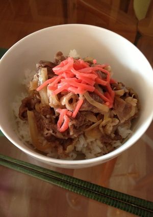 A picture of Our Family's Easy and Quick Beef Rice Bowl.