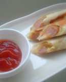 Easy and Speedy Curry Flavored Spring Rolls