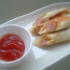 A picture of Easy and Speedy Curry Flavored Spring Rolls.